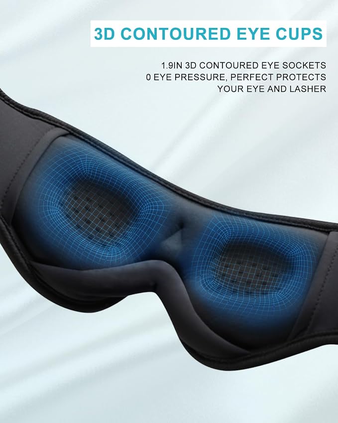 Sleep Mask with Bluetooth Headphones, LC-dolida Sleep Headphones Bluetooth - Image 5