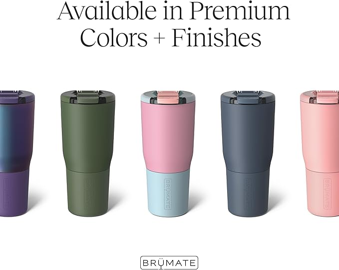 BrüMate Nav 25oz 100% Leak Proof Insulated Travel Tumbler with Magnetic BevLock™ Lid - Double Wall Cup-Holder Friendly Stainless Steel Mug (Nightfall Blue) - Image 2