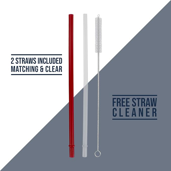 Hogg Big Swig 40 oz Tumbler with Handle and Straw - Red, 40oz Insulated Stainless Steel, Water Tumbler with Straw, Water Cup with Handle, Versatile Leak Proof Lid - Image 9
