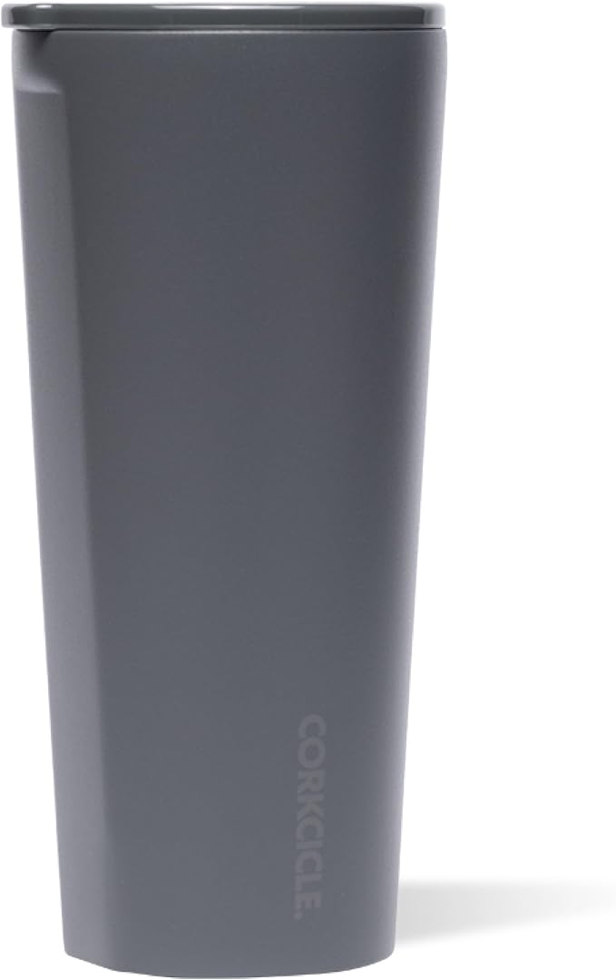 Corkcicle Classic Tumbler - Keeps Drinks Cold for 9 Hours & Hot for 3 - Triple-Insulated Stainless Steel - Holiday Tumbler Gift - 24 oz - Flint by Corkcicle