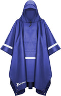 PTEROMY Hooded Rain Poncho for Adult by PTEROMY