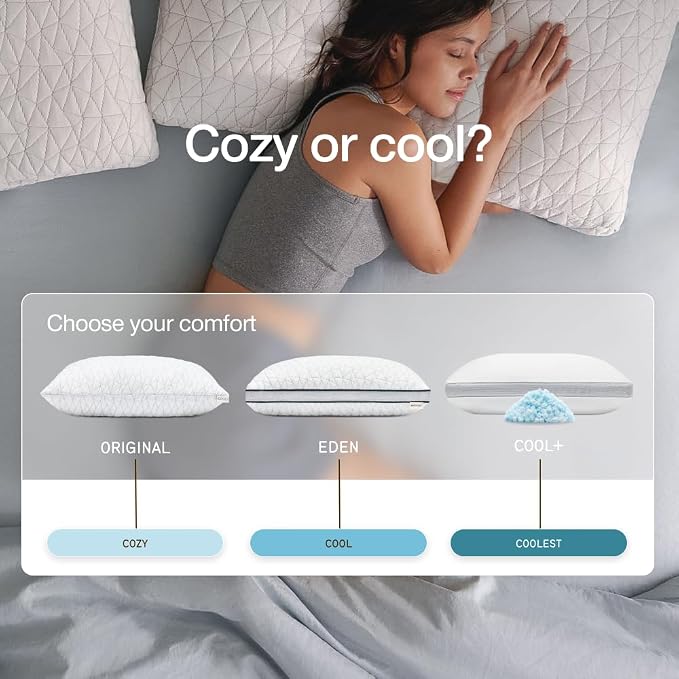 Coop Home Goods Original Cut-Out Adjustable Pillow, Queen Size Bed Pillows - Image 6
