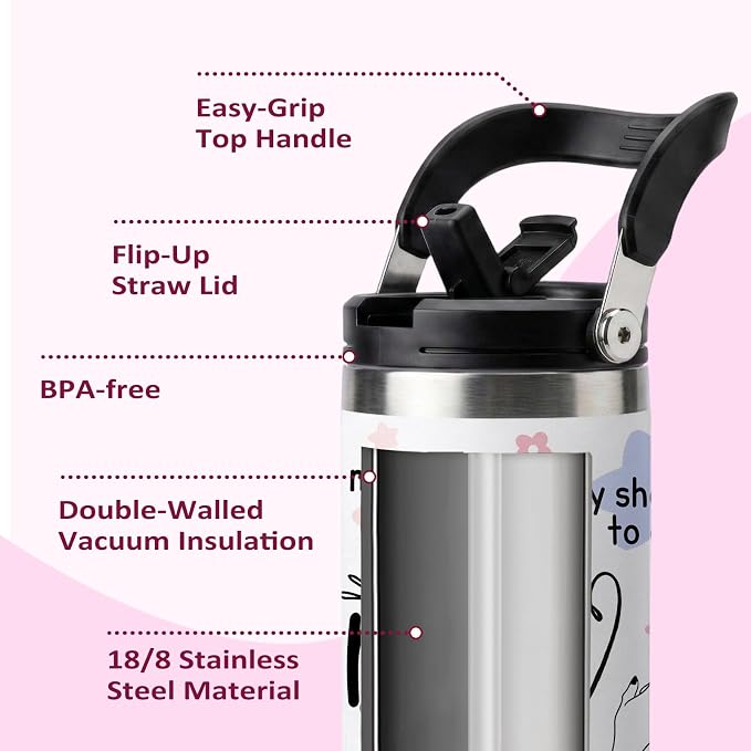 Bestie Tumbler 30oz - Best Friend Gift for Women, Stainless Steel Insulated Cup with Handle, Friendship Birthday Christmas Gift for Female Friends, Thoughtful Gifts Idea - Image 3