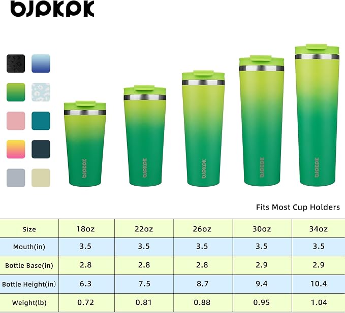 BJPKPK 18oz Tumbler With lid And Straw Stainless Steel Travel Coffee Mug Insulated Tumblers Cups,Bamboo Grove - Image 5