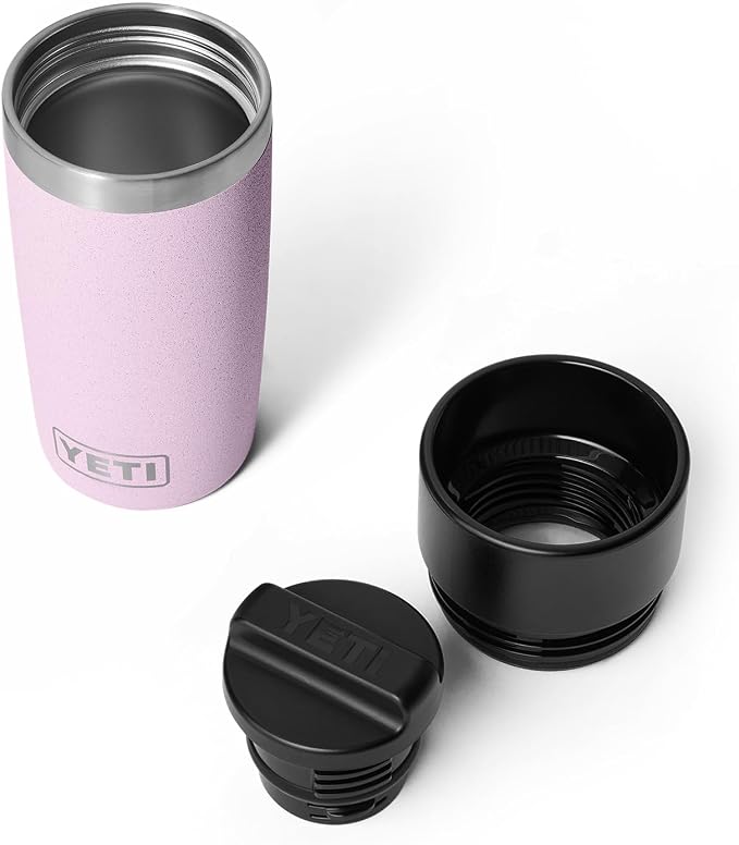 YETI Rambler 12 oz Travel Bottle, Stainless Steel, Vacuum Insulated with Leakproof Commuter Cap, Cherry Blossom - Image 3