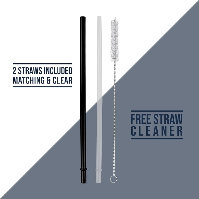 Hogg Big Swig 40 oz Tumbler with Handle and Straw - Black, 40oz Insulated Stainless Steel, Water Tumbler with Straw, Water Cup with Handle, Versatile Leak Proof Lid - Image 9