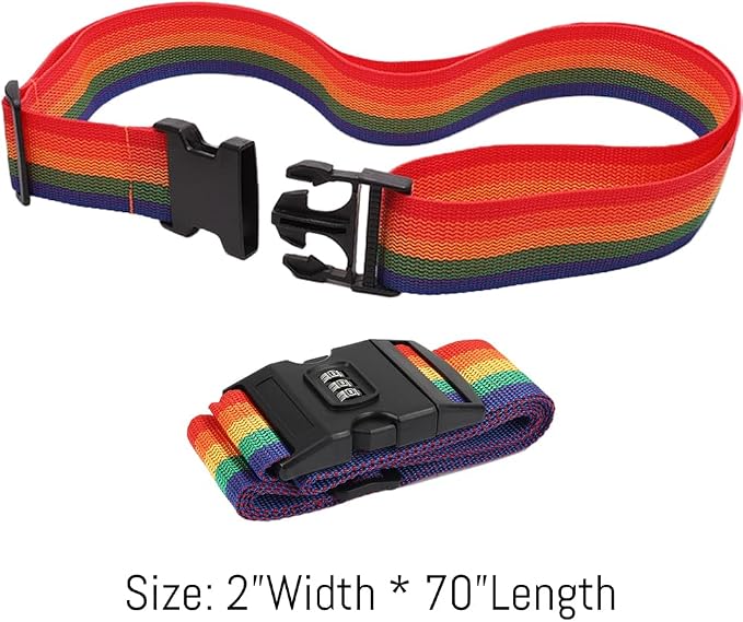 4PC Custom Embroidery Luggage Strap - Image 5