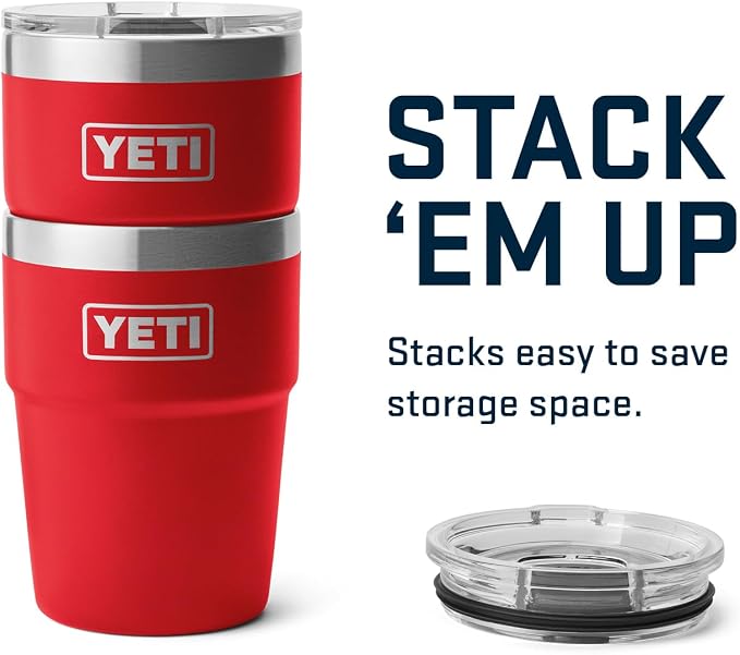 YETI Rambler 16 oz Stackable Tumbler, Vacuum Insulated, Stainless Steel with MagSlider Lid | Stackable, Vacuum Insulated, MagSlider Lid, Stackable, Vacuum Insulated, MagSlider Lid - Image 6