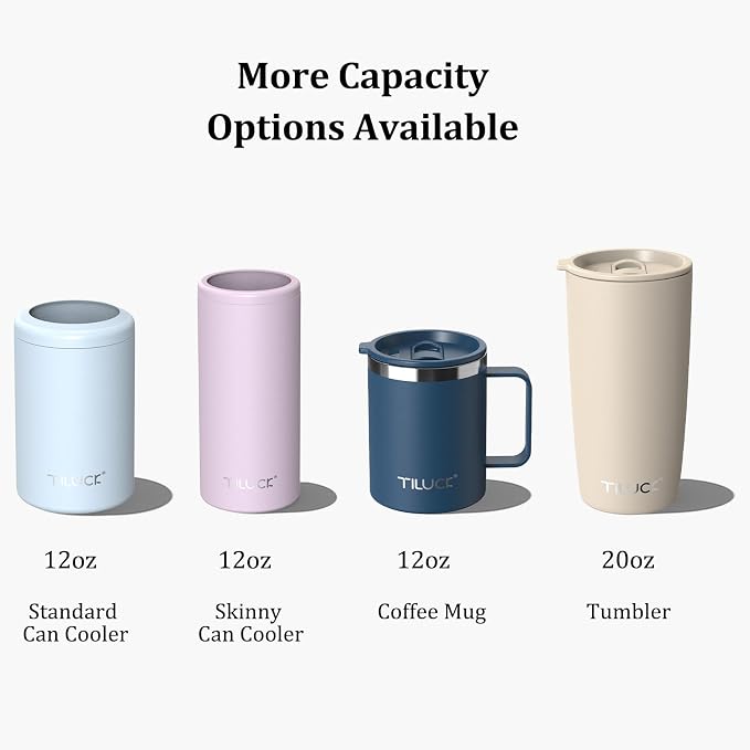 TILUCK 20 oz Insulated Tumbler with BPA-Free Lid, Stainless Steel Vacuum Travel Coffee Mug, Double Wall Coffee Tumbler（20oz，Matte Black） - Image 6