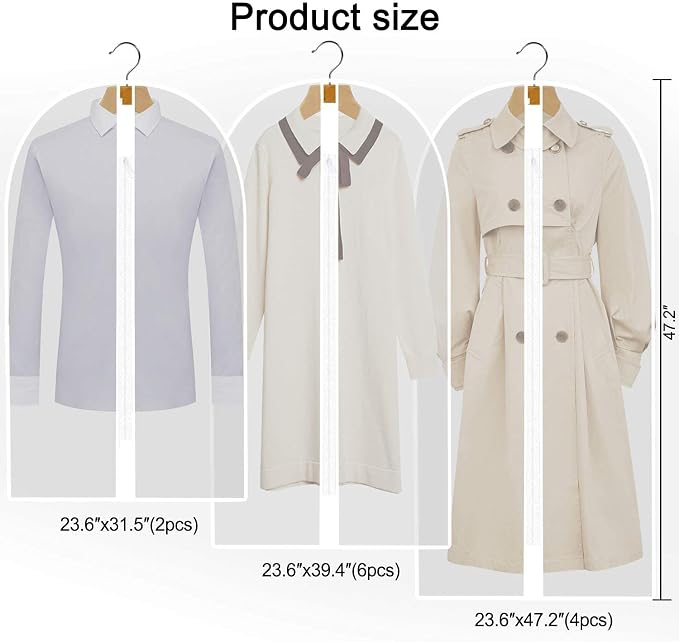 12 Pack Breathable Clothes Covers - Image 6