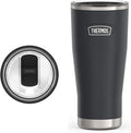 THERMOS ICON SERIES Stainless Steel Cold Tumbler with Slide Lock, 24 Ounce, Granite by Thermos