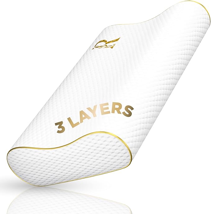 Royal Therapy Travel Memory Foam Pillow, Cervical by ROYALTHERAPY