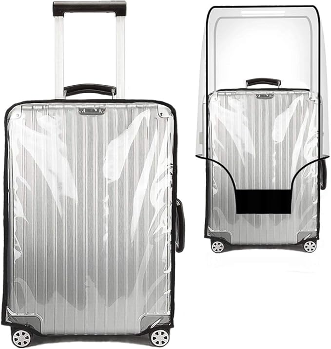 Suitcase Cover for 30" Luggage TSA Approved Clear PVC Thickened Protective by WelcomeToJZRSuitcase