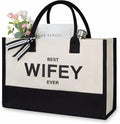 TOPDesign Embroidery Canvas Tote Bag by TOPDesign