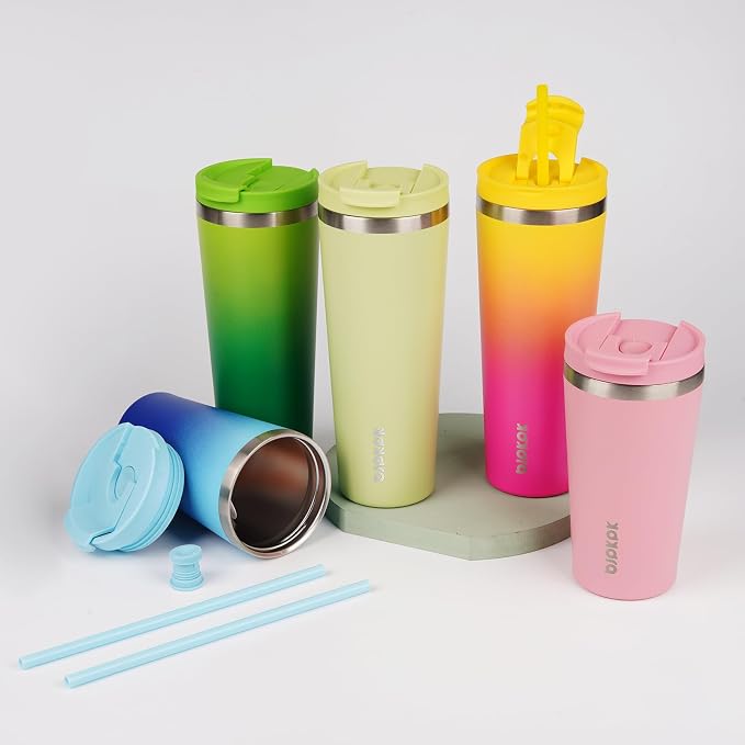 BJPKPK 22oz Tumbler With lid And Straw Stainless Steel Travel Coffee Mug Insulated Tumblers Cups,Light Pink - Image 6