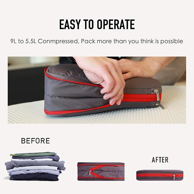 Bee Nesting Waterproof Compression Packing Cubes, Travel Packing organizers - Image 3