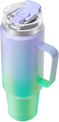 Meoky 40oz Tumbler with Handle, Stainless Steel Travel Mug with 2-in-1 Straw and Sip Lid, Vacuum Insulated Coffee Mug, 100% Leak Proof, Keeps Cold for 34 Hours or Hot for 10 Hours (Fairyland) by MEOKY