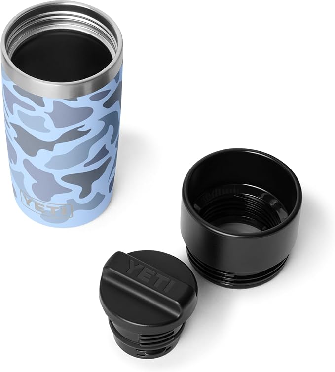 YETI Rambler 12 oz Travel Bottle, Stainless Steel, Vacuum Insulated with Leakproof Commuter Cap, Blue Camo - Image 3