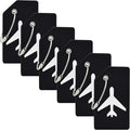 6 Pack Silicone Luggage Tag for Suitcases by MODENGKONGJIAN