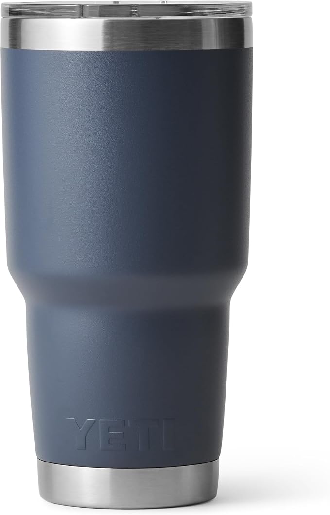 YETI Rambler 30 oz Stainless Steel Vacuum Insulated Tumbler w/MagSlider Lid, Navy - Image 5