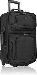 U.S. Traveler Lightweight Rolling 20" Carry On Luggage Softside Suitcase by USTraveler