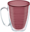 Tervis Clear & Colorful Tabletop Made in USA Double Walled Insulated Tumbler Travel Cup Keeps Drinks Cold & Hot, 16oz Mug, Elderberry Wild by TervisTumblerCompany