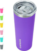 BJPKPK 20 oz Stainless Steel Skinny Tumbler, Iced Coffee Travel Sublimation Mug Insulated Metal Water Tumbler Thermal Cup With Lid,Purple by BJPKPK
