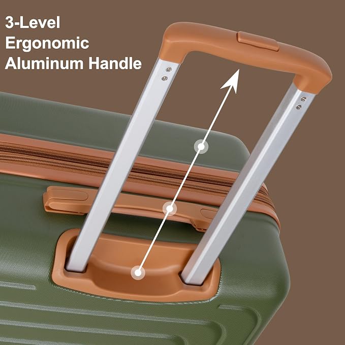 Romswi Luggage Sets 2 Piece22In, Expandable 22x14x9 Carry On Luggage - Image 8