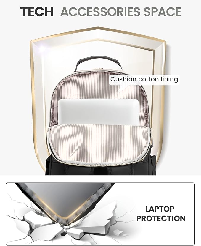 LOVEVOOK Laptop Backpack Purse for Women, Work Travel Computer Bags, College - Image 7