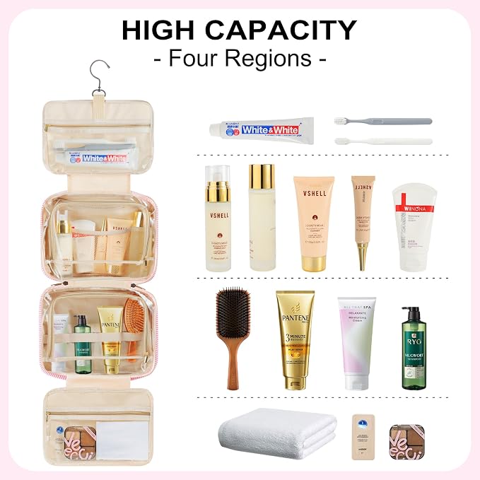 TOPEAST Hanging Toiletry Bag - Image 4