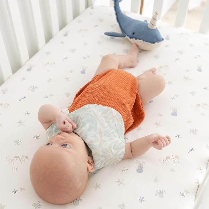 Crane Baby 100% Cotton Animal Nursery Sheet - Image 4