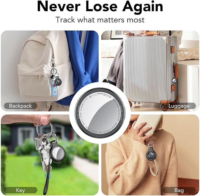 2025 New Air Tracker Tag-1 Pack, Replaceable Battery, Key Finder and Item - Image 8
