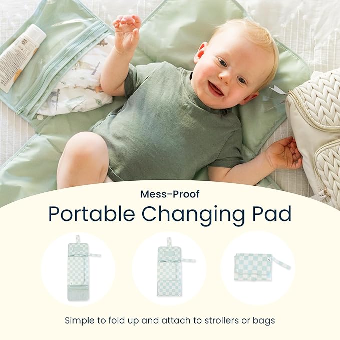 Tiny Twinkle Portable Diaper Changing Pad-Foldable Waterproof Changing - Image 4