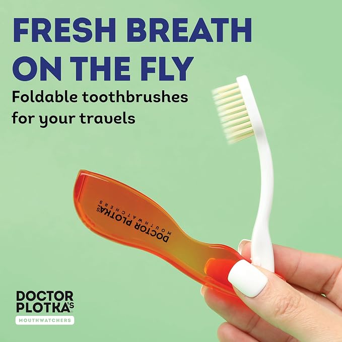MOUTHWATCHERS Soft Flossing Folding Travel Toothbrush, Ultra Clean, Good - Image 4