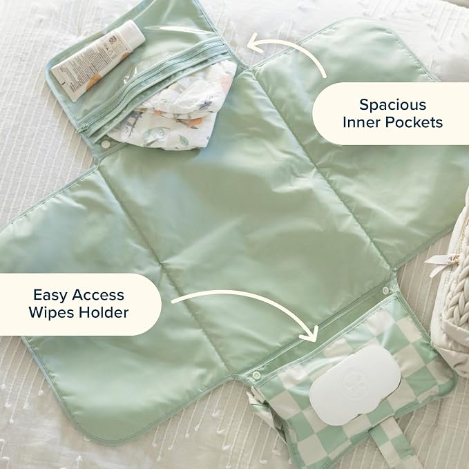 Tiny Twinkle Portable Diaper Changing Pad-Foldable Waterproof Changing - Image 9