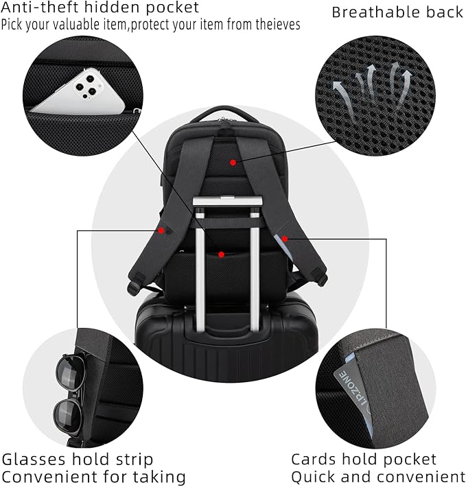 DUSLANG 17 Inch Laptop Backpack - Image 8