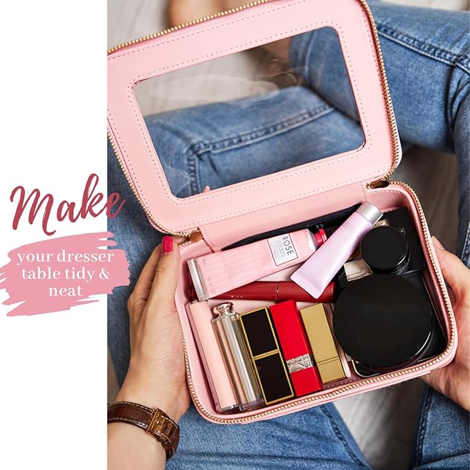 Aveniee Clear Makeup Bag Organizer, Travel Toiletry Bag - Image 2