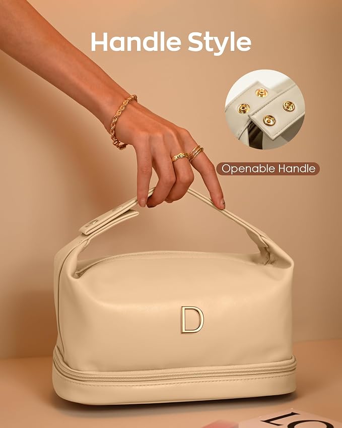 Wedding Gifts, Makeup Bag for Women Bridesmaid Engagement Gift for Her Travel - Image 3