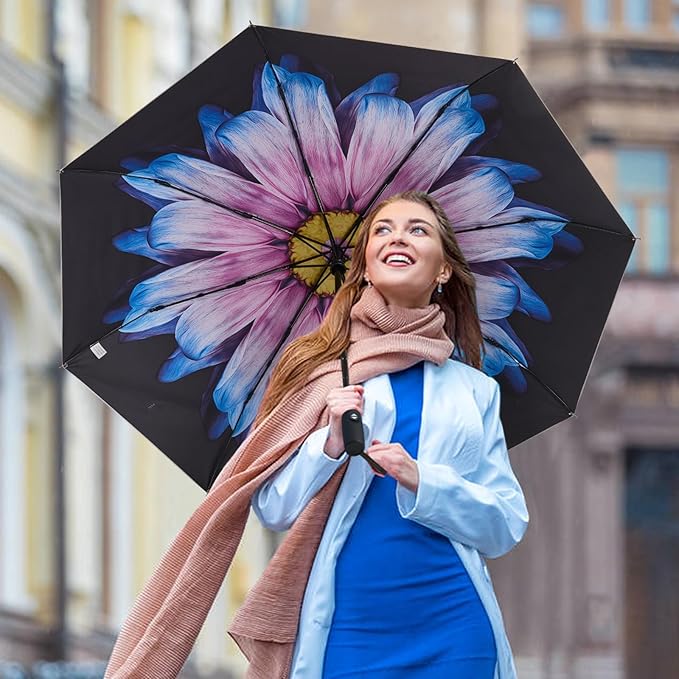 G4Free UPF 50+ UV Protection Large Travel Umbrella 42/46 Inch Auto Open Close - Image 5