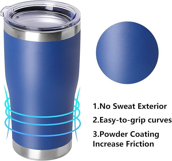 DOMICARE 20oz Stainless Steel Tumblers - Image 2