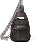 Sling Bag for Women Crossbody Fanny Pack Sling Purse Backpack Vegan Leather by Leresas