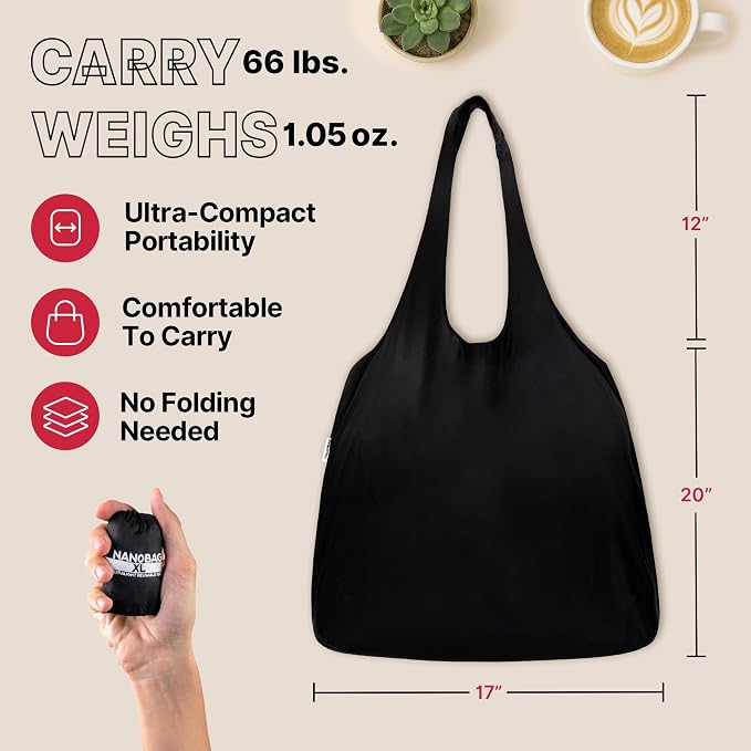Nanobag Ultra-Lightweight Extra Large Size Tote Bag - Image 8