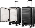 Checked Luggage Top Opening, FLT Expandable Polycarbonate Hard Shell Suitcase by LuggeXLUGGAGE