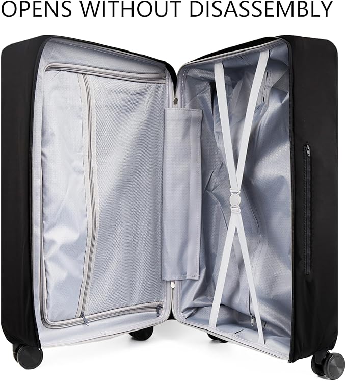 Transparent PVC Suitcase Cover, No Disassembly Required Clear Luggage Protector - Image 4