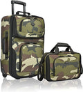 U.S. Traveler Rio Rugged Fabric Expandable Carry-on Luggage, Rolling Suitcase by USTraveler