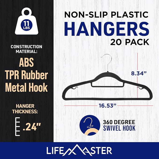 Lifemaster Versatile Clothes Hanger Set - Image 2