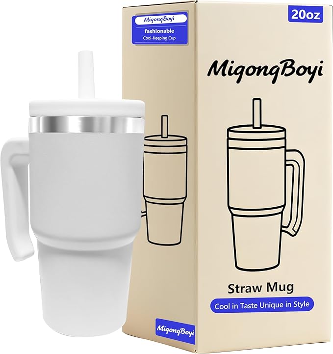 2PCS 20-OZ Insulated Water Bottle,Insulated Stainless Steel Tumbler,Reusable Cold Drink Thermos,BPA-Free, Double-Wall Stainless Steel Water Bottle (Body Color-Blind Boxs, 20, Fluid Ounces) by Unknown