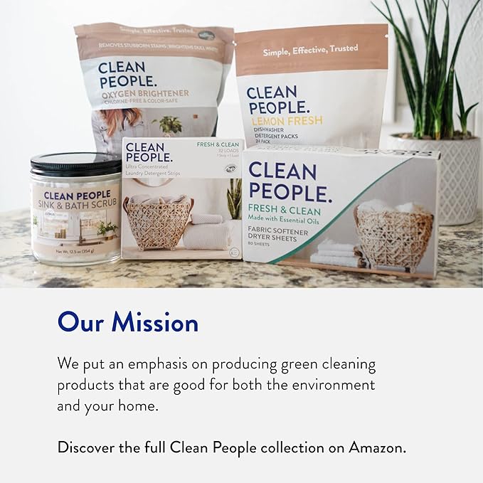 Clean People Laundry Detergent Sheets- Recyclable Packaging, Hypoallergenic - Image 5