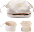 Birthday Gifts-Teen Girl Gifts Trendy Stuff Initial Large Makeup Bag by Vogewood
