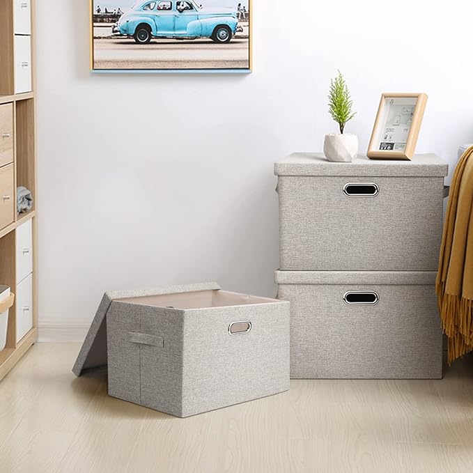 Large Quart Collapsible Stackable Storage Bins - Image 6